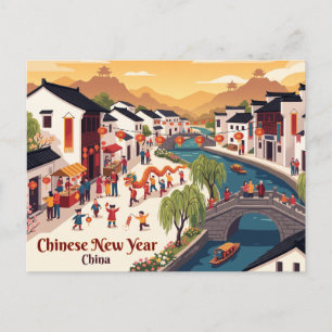 Postal Año Nuevo Chino, China