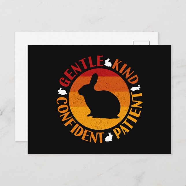 Postal Año Nuevo Chino del Conejo Rasgos (Anverso / Reverso)