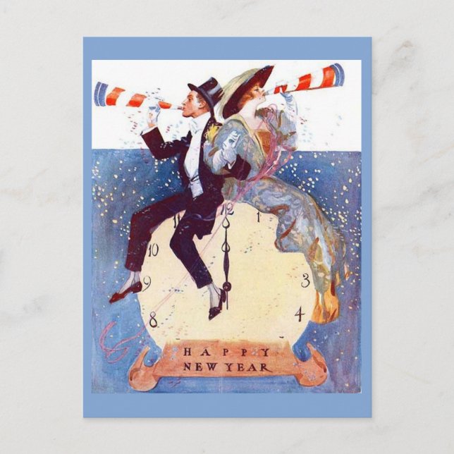 Postal Año Nuevo Feliz (Anverso)