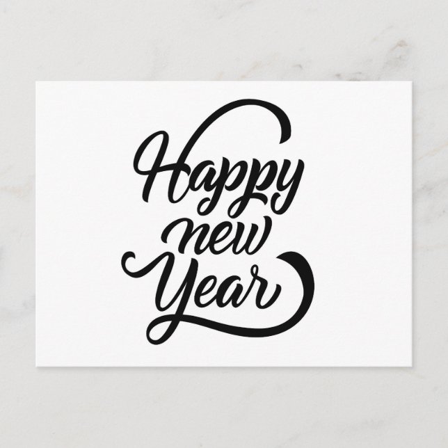 Postal año nuevo feliz (Anverso)