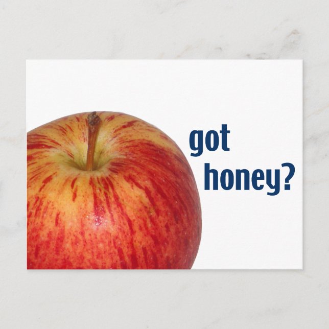 Postal Año Nuevo judío "¿Tienes miel?" (Anverso)