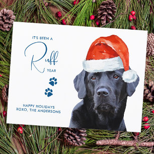Postal Año Ruff en reseña gracioso perro recuperador de l