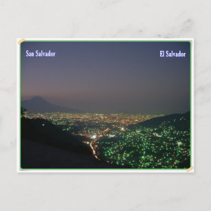 Postal Anochecer de San Salvador