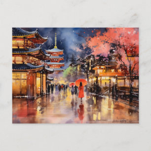 Postal Anochecer en Gion - Colección de Impresiones de Ar