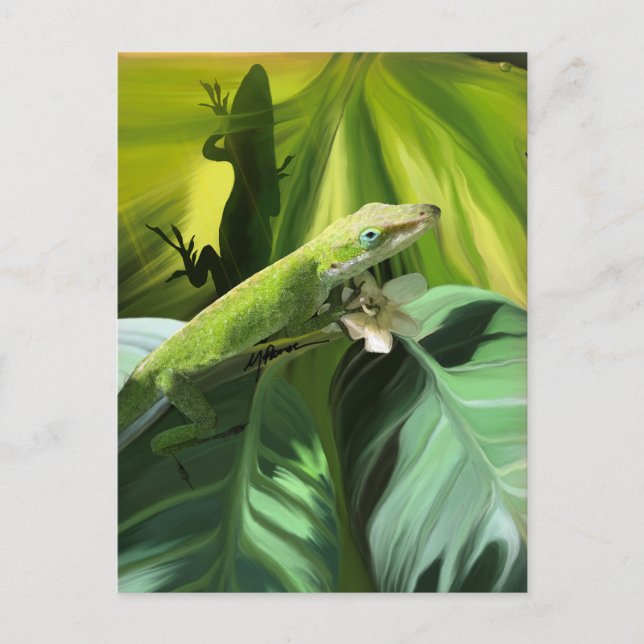 Postal Anole Lizard (Anverso)