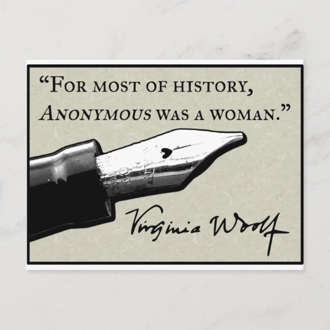 Postal Anonymous fue una mujer (Anverso)