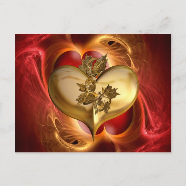 Postal Años dorados / Corazón por corazón (Anverso)