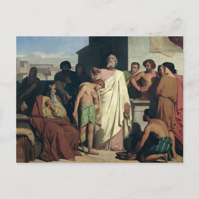 Postal Anotación de David por Saul, 1842 (Anverso)