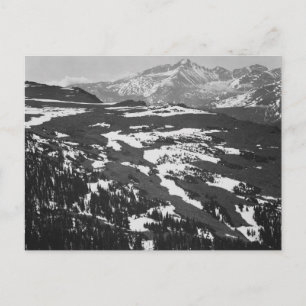 Postal Ansel Adams - La montaña rocosa más alta de larga 