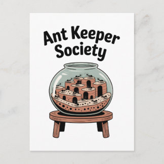 Postal Ant Keeper Society Cute Farm Insect Lover