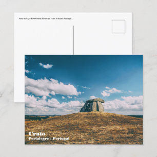 Postal Anta do Tapadao Dolmen. Ruinas neolíticas en Crato