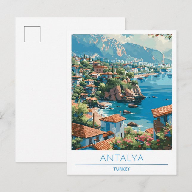 Postal Antalya Turkey Travel (Anverso / Reverso)
