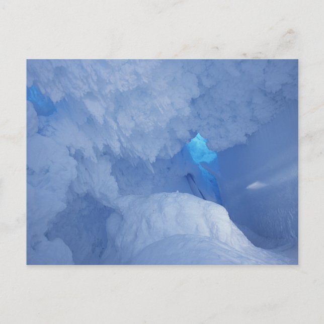 Postal Antártida, Isla Ross, Cabo Evans, Cueva de Nieve (Anverso)