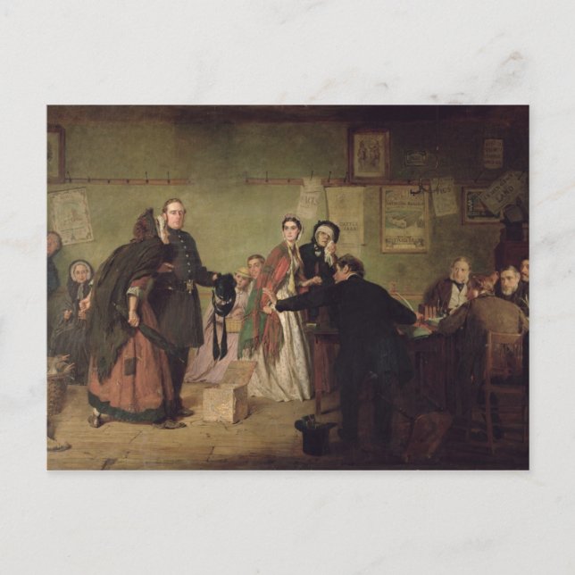 Postal Ante los magistrados (Anverso)