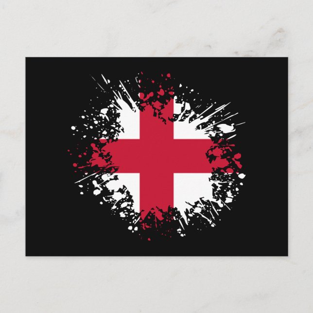 Postal Antecedentes de Inglaterra, Bandera de Inglaterra, (Anverso)