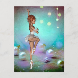Postal Antecedentes de las perlas pintadas y bailarina ba