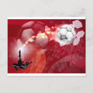 Postal Antecedentes del deporte de fútbol abstracto