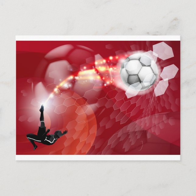 Postal Antecedentes del deporte de fútbol abstracto (Anverso)
