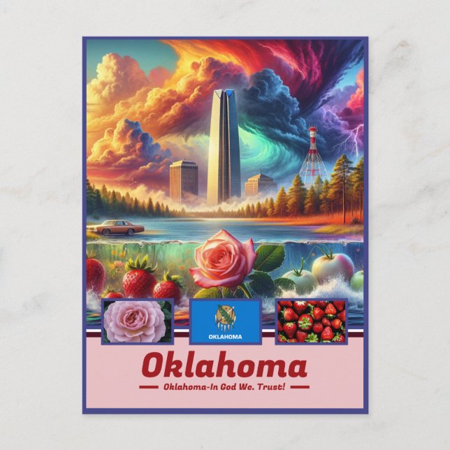 Postal Antecedentes y naturaleza de Oklahoma (Anverso)