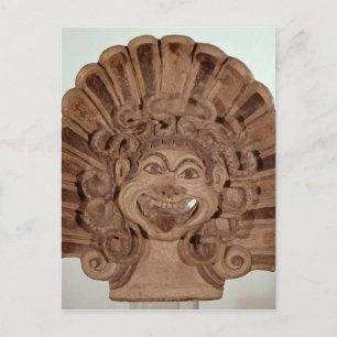 Postal Antefix con la cabeza de un gorgón