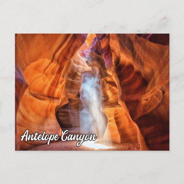 Postal Antelope Canyon, Page, Arizona, EE. UU. (Anverso)
