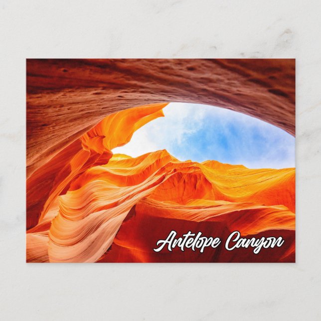Postal Antelope Canyon, Page, Arizona, Estados Unidos (Anverso)