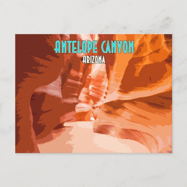 Postal Antelope Canyon Page Arizona Vintage (Anverso)