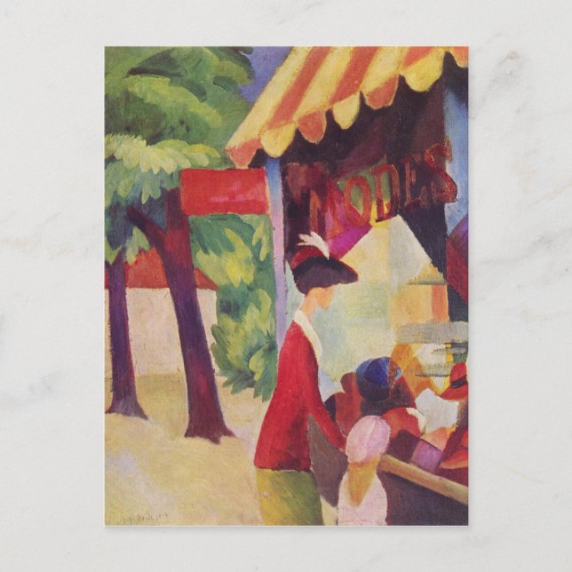 Postal Antes de Hutladen por Macke (Anverso)