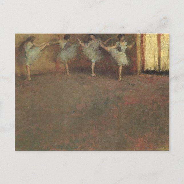 Postal Antes del ballet de Edgar Degas, Bella Artes de la (Anverso)