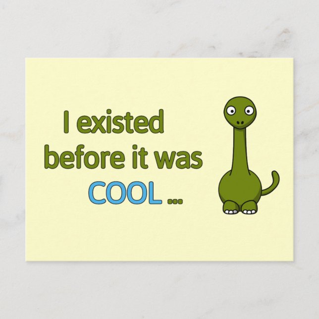 Postal Antes era genial (Anverso)