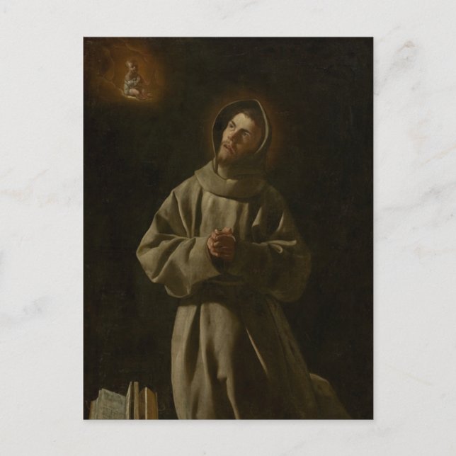 Postal Anthony de Padua (Francisco de Zurbarán, 1627-30) (Anverso)