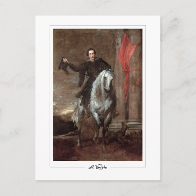 Postal Anthony van Dyck #22 - Postcard Bella Artes (Anverso)
