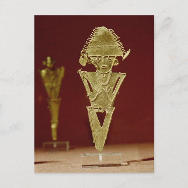 Postal Anthropomorphic figure of a warrior (Anverso)