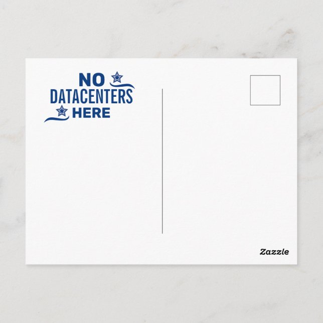 Postal Anti Centro de Datos Político (Reverso)