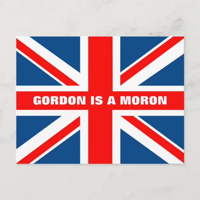 Postal Anti Gordon Brown (Anverso)