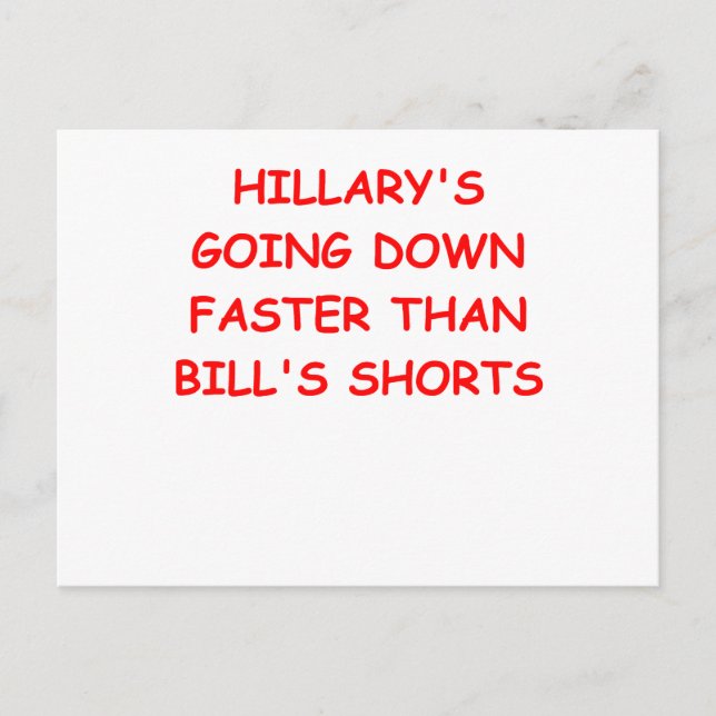 Postal anti hilary clinton (Anverso)