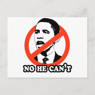 POSTAL ANTI-OBAMA / NO, NO PUEDE CAMISEAR