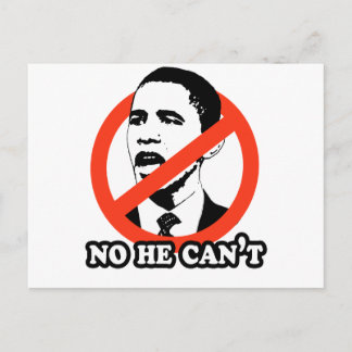 POSTAL ANTI-OBAMA / NO, NO PUEDE CAMISEAR