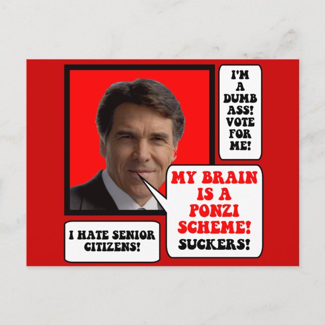 Postal anti Rick Perry (Anverso)