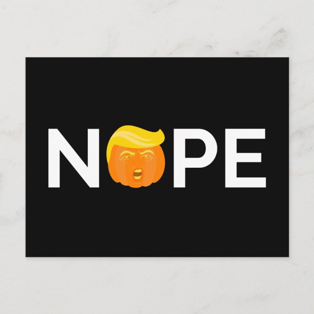 Postal Anti-Trump - Nope Halloween Edition I (Anverso)