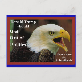 Postal Anti Trump, pronóstico norteamericano enojado pro 