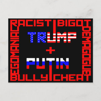 Postal Anti Trump+Putin