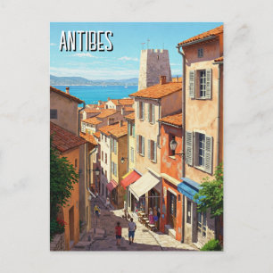 Postal Antibes Francia Viajes