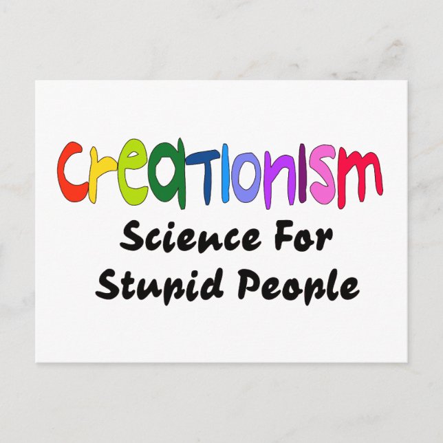 Postal Anticreacionismo (Anverso)