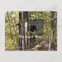 anticuario de Outhouse en el bosque - personalizar