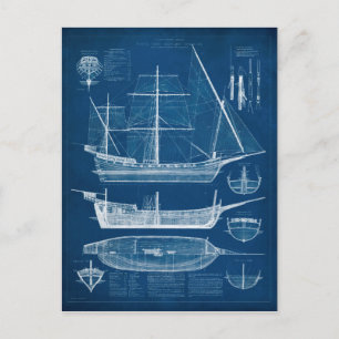 Postal Antígono plan de barco I
