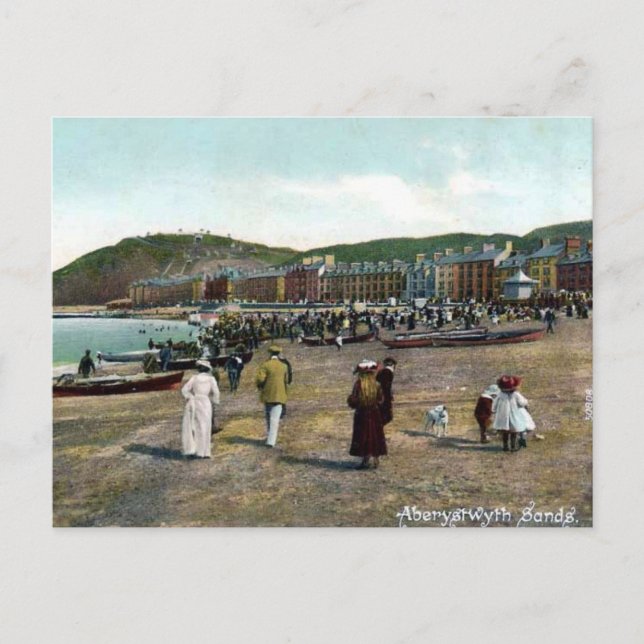 Postal antigua - Aberystwyth Sands (Anverso)