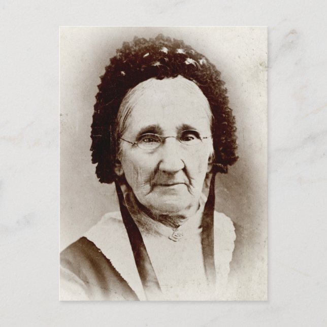 Postal Antigua abuela retrato de moda (Anverso)