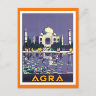 Postal Antigua Agra Taj Mahal India