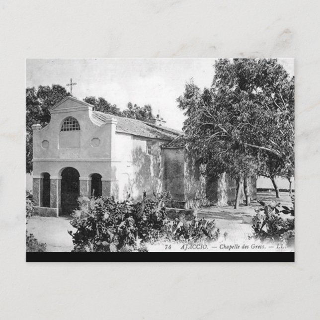 Postal antigua - Ajaccio, Corso (Anverso)